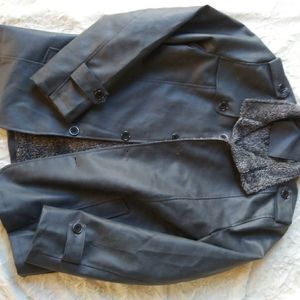 Men's Waterproof fur lined Grey Peacoat